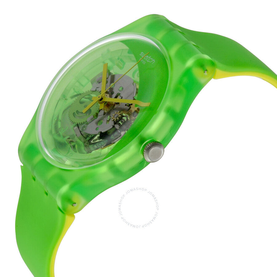 Swatch Pomme-Tech Green Skeletal Dial Men's Watch SUOG110 - The Watches Men & Co #2