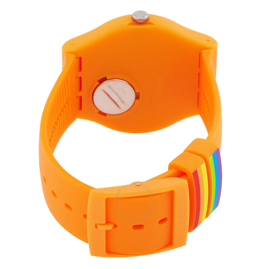 Swatch Pride Quartz Orange Dial Unisex Watch SO29O700 - The Watches Men & Co #3
