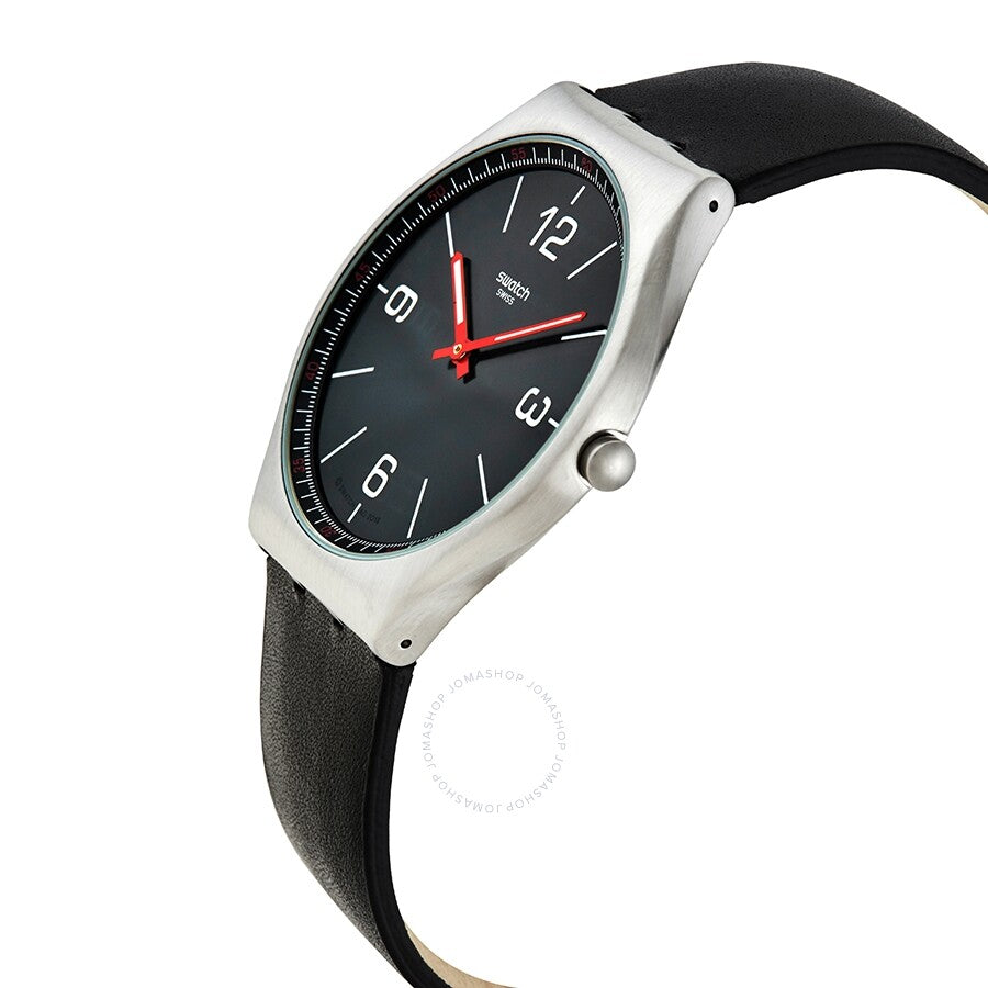 Swatch SKINBLACK Quartz Black Dial Men's Watch SS07S100 - The Watches Men & Co #2