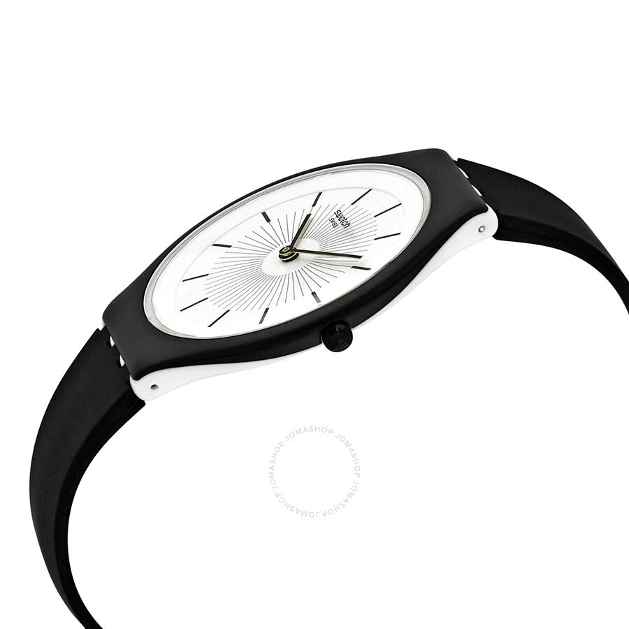 Swatch Skinnoir White Dial Unisex Watch SVUB100 - The Watches Men & Co #2