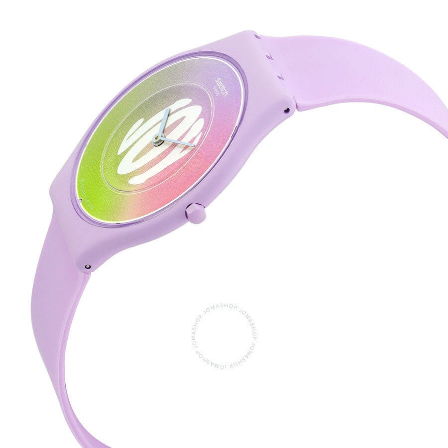 Swatch Time For Joy Quartz White Dial Ladies Watch SS09V101 - The Watches Men & Co #2