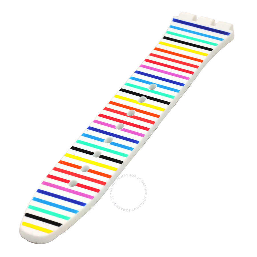 Swatch White & Multi Silicone Strap 6H - The Watches Men & Co