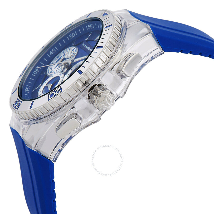 Technomarine Cruise California Chronograph Quartz Blue And Grey Dial Watch TM-118121 - The Watches Men & Co #2