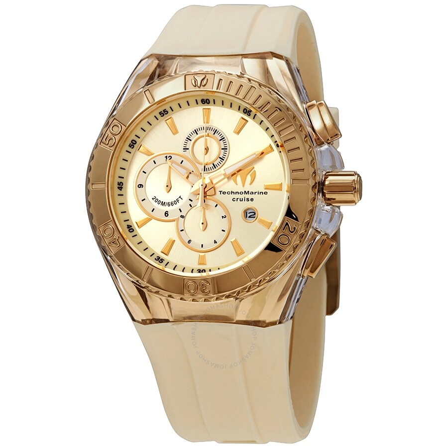 Technomarine Cruise Star Chronograph Quartz Champagne Dial Men's Watch TM-115216 - The Watches Men & Co