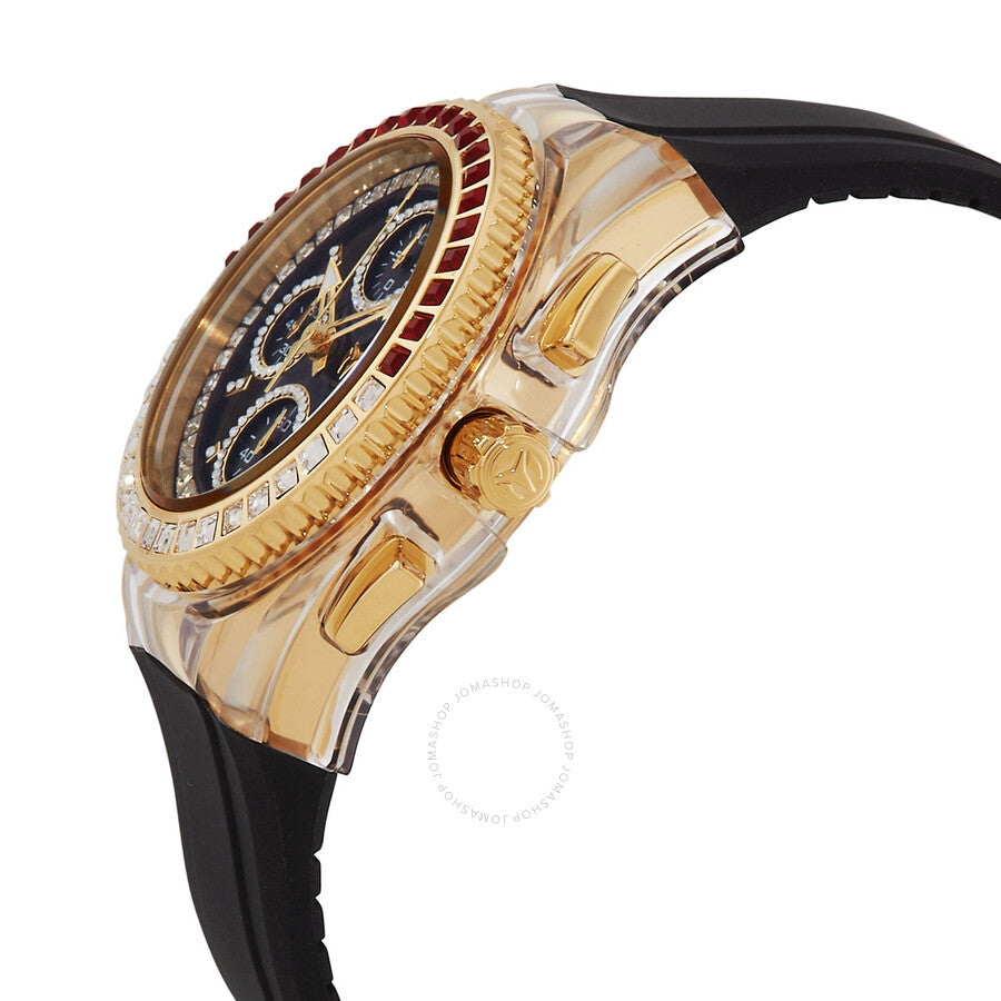 Technomarine Cruise Star Chronograph Quartz Crystal Black Dial Ladies Watch TM-121050 - The Watches Men & Co #2