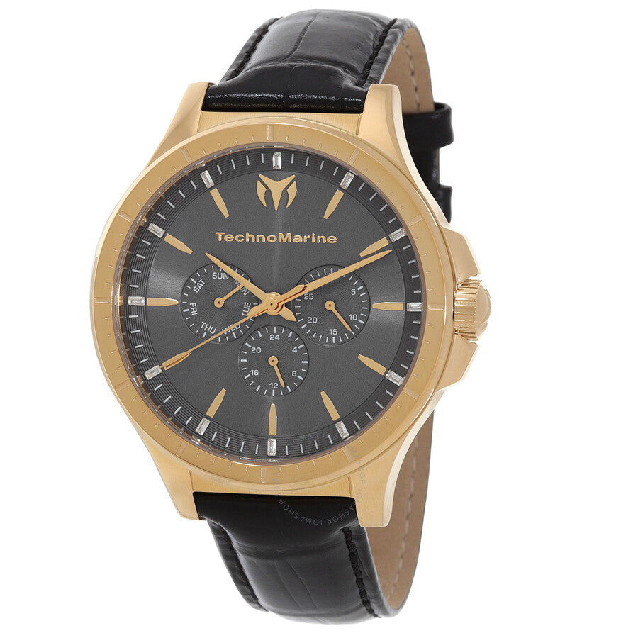Technomarine MoonSun Date-Day Quartz Charcoal Dial Men's Watch TM-822029 - The Watches Men & Co