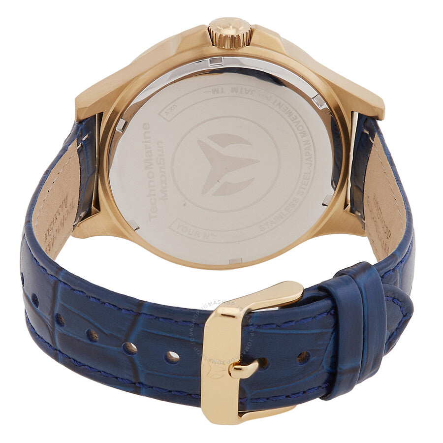 Technomarine MoonSun Date Quartz Blue Dial Men's Watch TM-822015 - The Watches Men & Co #3