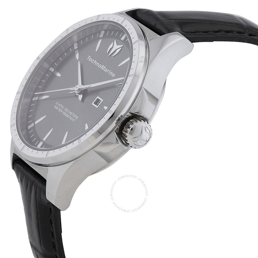 Technomarine MoonSun Date Quartz Charcoal Dial Ladies Watch TM-822040 - The Watches Men & Co #2