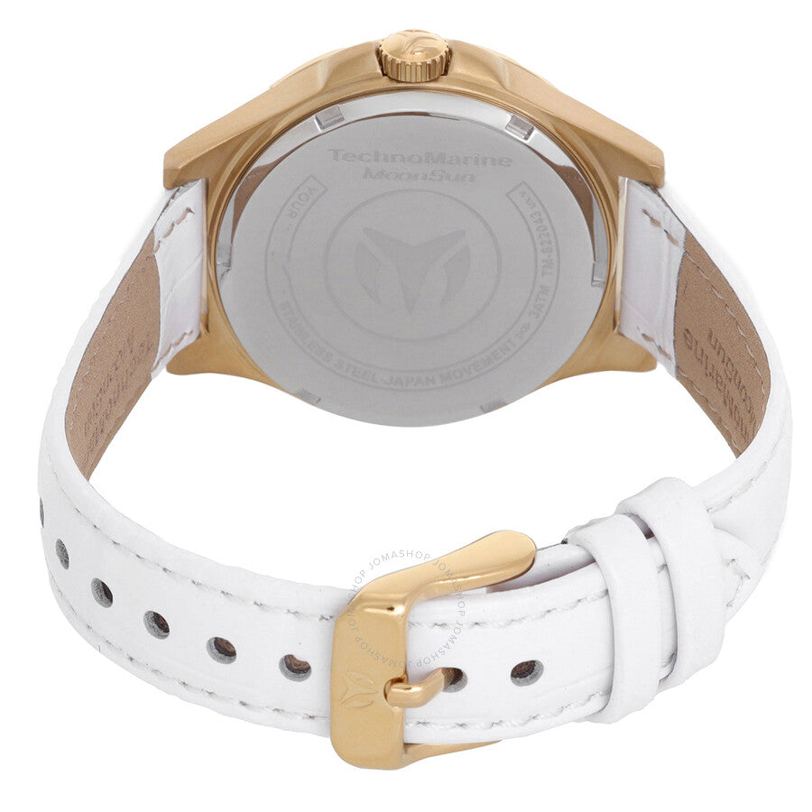 Technomarine MoonSun Date Quartz Silver Dial Ladies Watch TM-822043 - Dawson Watches #3