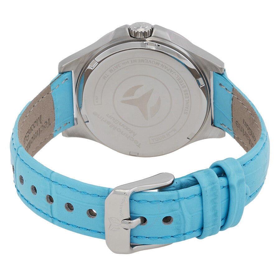 Technomarine MoonSun Date-DayQuartz Light Blue Dial Ladies Watch TM-822057 - Dawson Watches #3