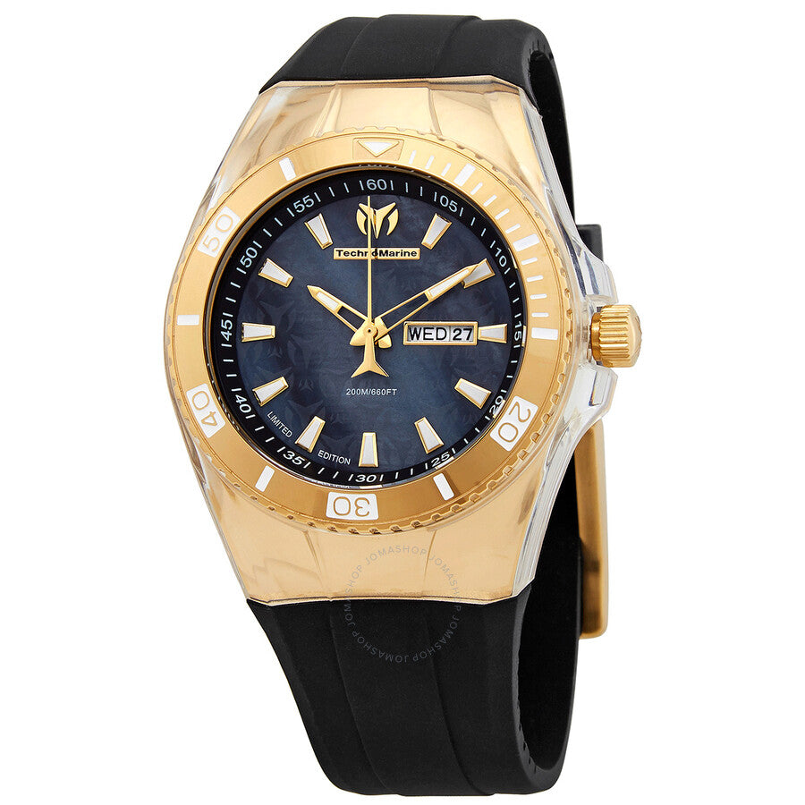 Technomarine Quartz Black Dial Men's Watch TM-115374 - The Watches Men & Co