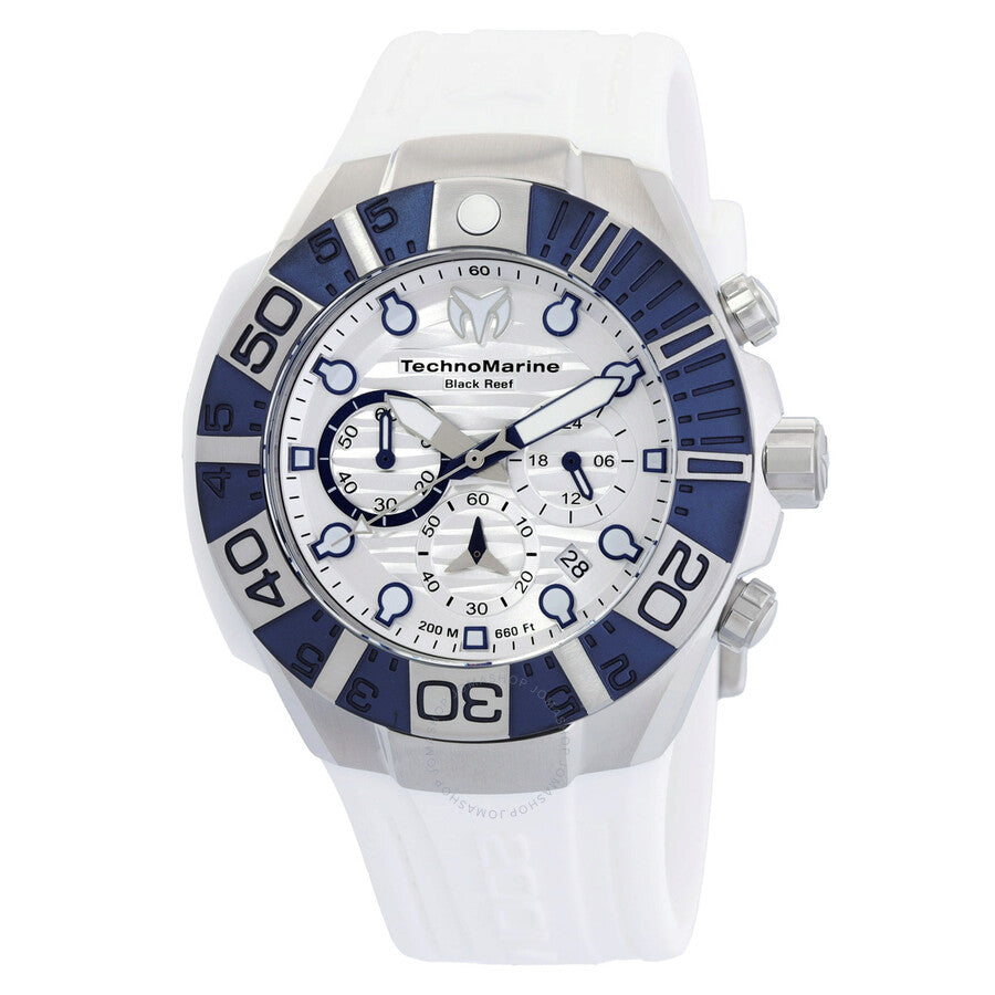 Technomarine Reef Black Chronograph GMT Quartz White Dial Men's Watch TM-523013 - Dawson Watches