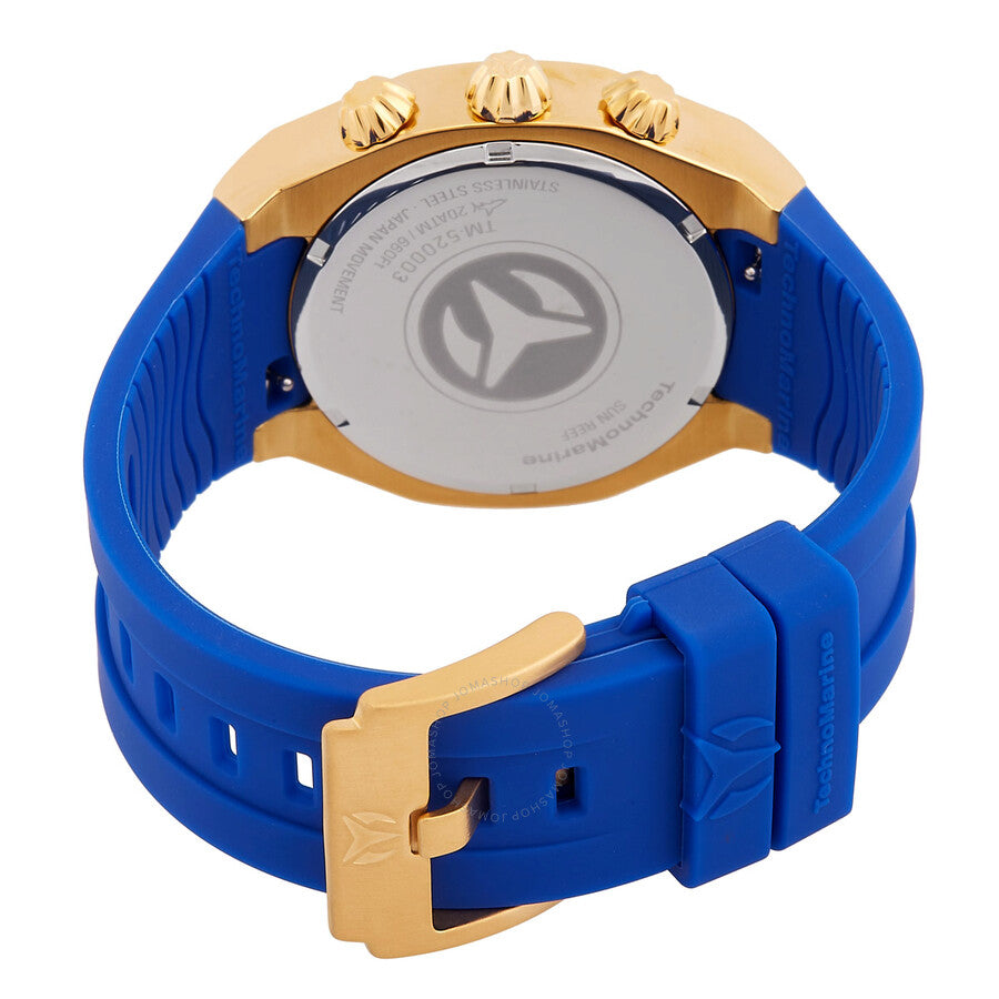 Technomarine Reef Sun Chronograph Quartz Blue Dial Men's Watch TM-520003 - The Watches Men & Co #3