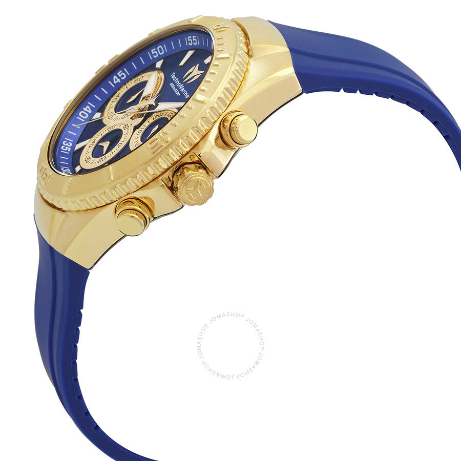 TechnoMarine Sea Manta Chronograph GMT Quartz Blue Dial Unisex Watch TM-220079 - The Watches Men & Co #2