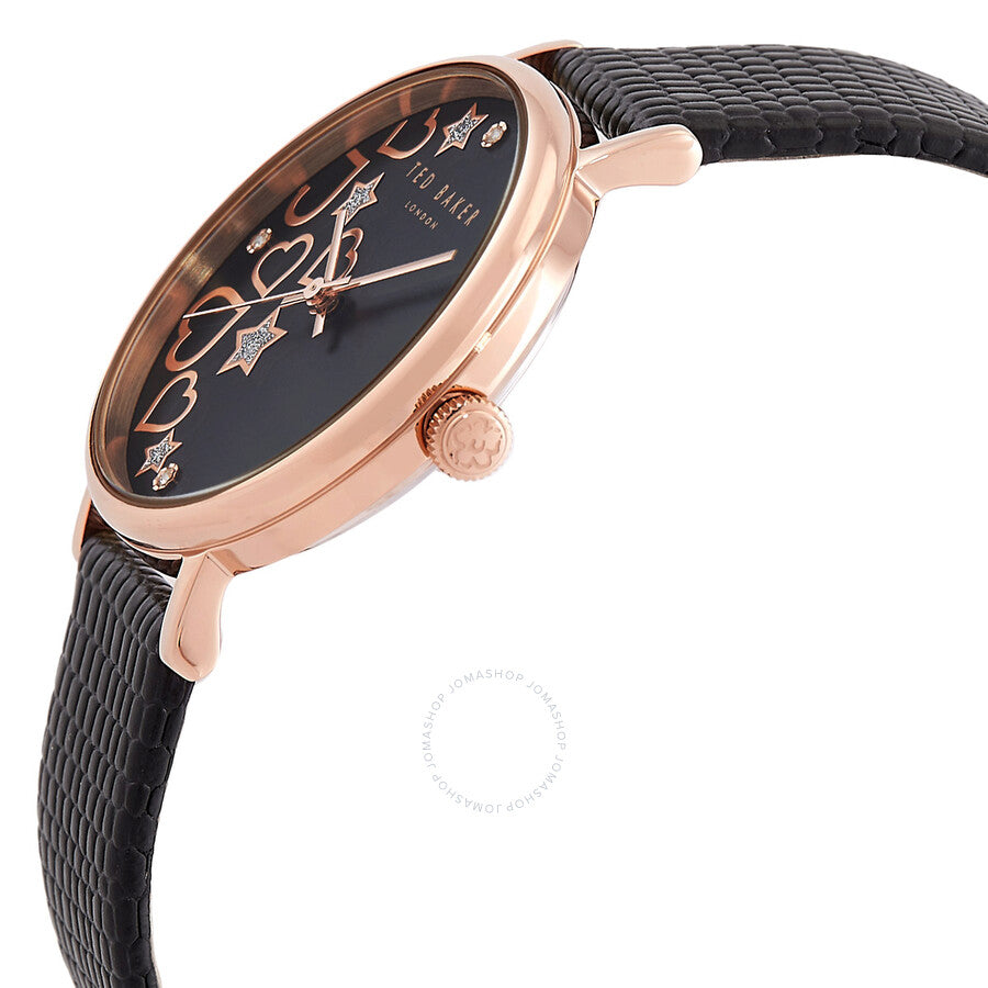 Ted Baker Phylipa Hearts & Stars Quartz Black Dial Watch and Bracelet Set BKGFW22139I - The Watches Men & Co #2