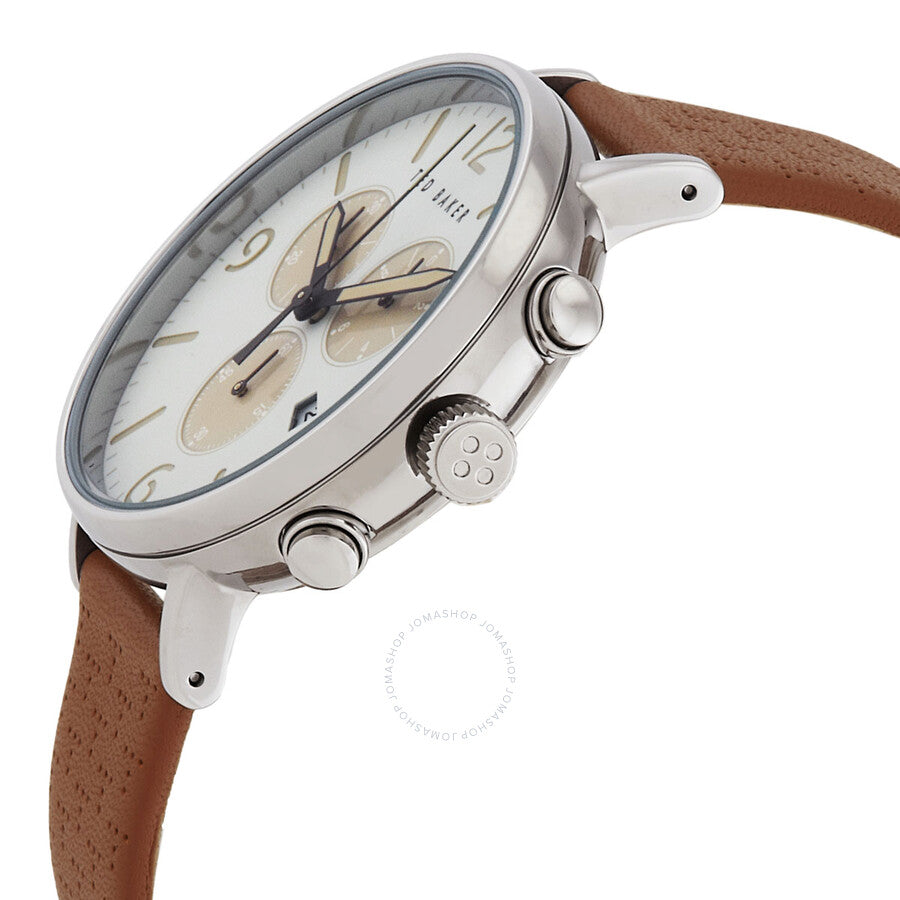 Ted Baker Timeless Chronograph Quartz Beige Dial Men's Watch BKPBAS202 - The Watches Men & Co #2