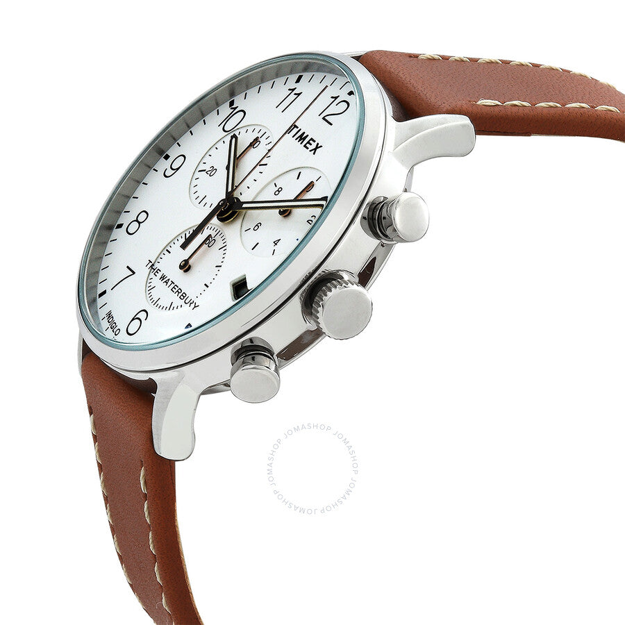 Timex Chronograph Quartz White Dial Men's Watch TW2T28000 - The Watches Men & Co #2