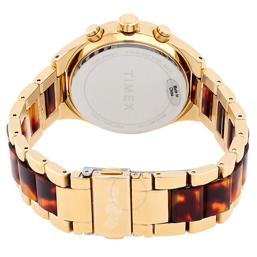 Timex Classic Chronograph Quartz Gold Dial Ladies Watch TW2V74800 - Dawson Watches #3