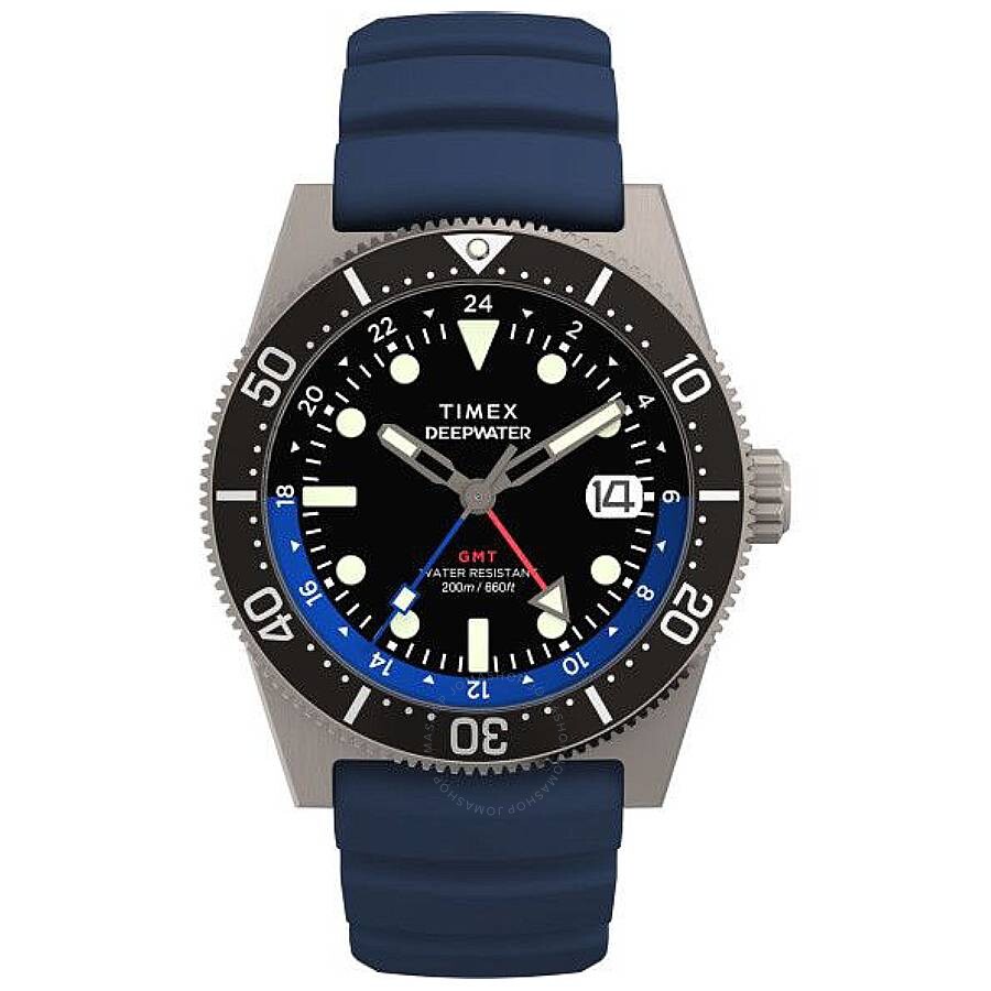 Timex Deepwater Reef Quartz Black Dial Men's Watch TW2W75100 - The Watches Men & Co