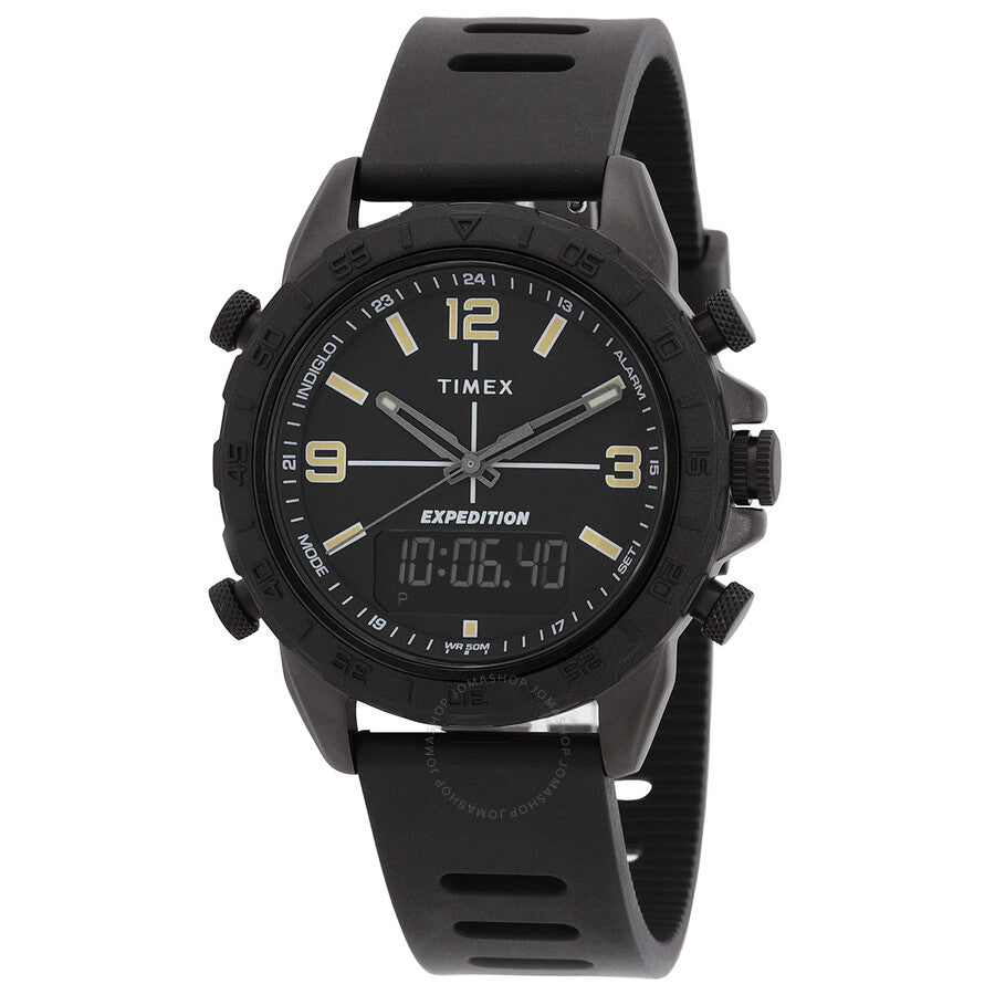 Timex Expedition Pioneer Chronograph Quartz Analog-Digital Black Dial Men's Watch TW4B17000 - The Watches Men & Co