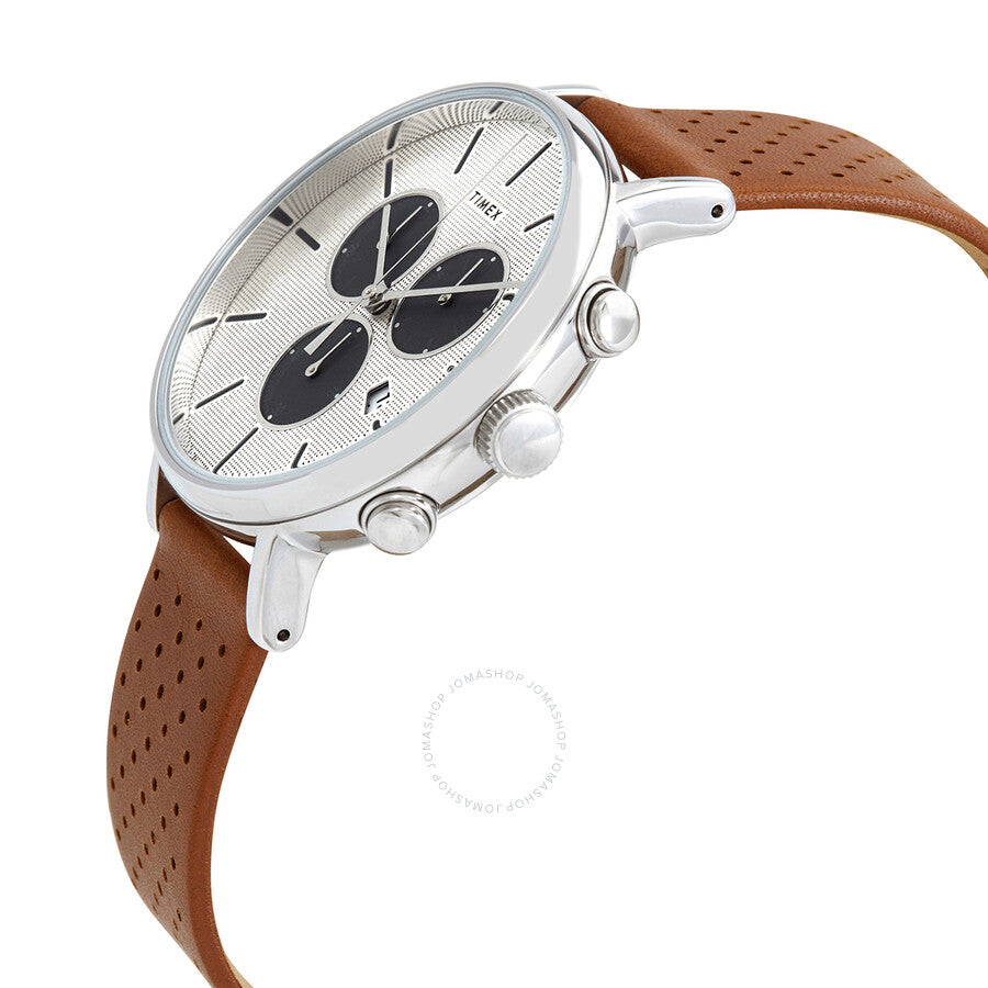 Timex Fairfield Chronograph Quartz Silver Dial Men's Watch TW2R79900 - The Watches Men & Co #2