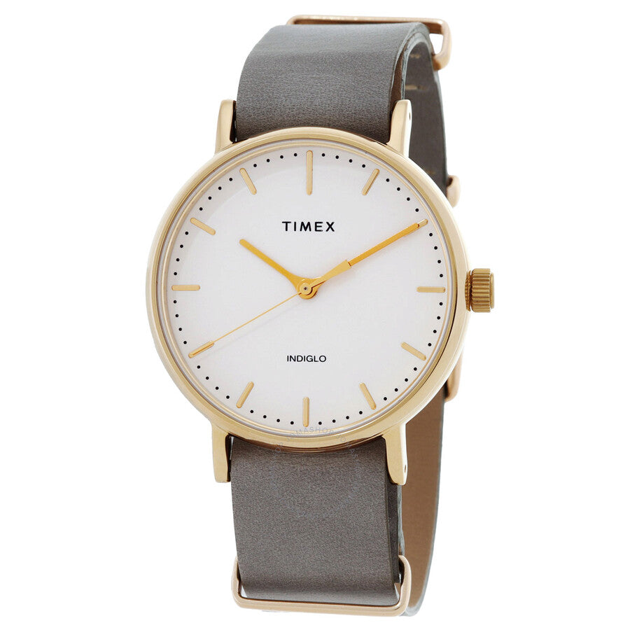 Timex Fairfield Quartz White Dial Ladies Watch TW2P98500VQ - The Watches Men & Co