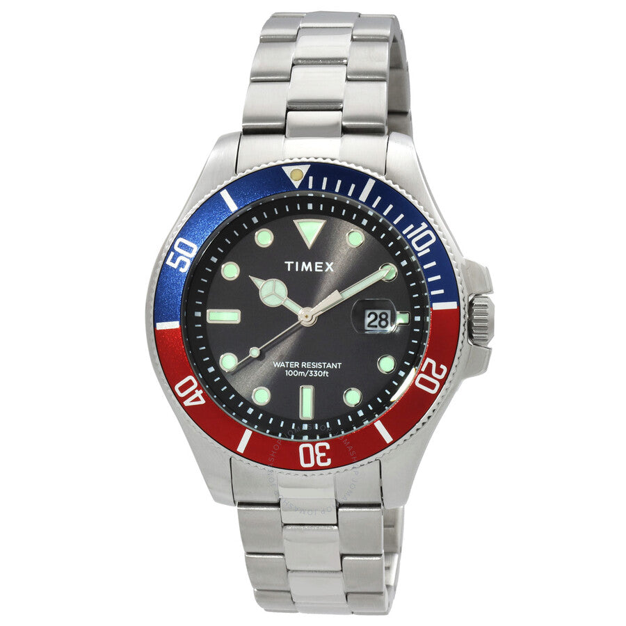 Timex Harborside Coast Quartz Black Dial Men's Watch TW2U71900 - The Watches Men & Co