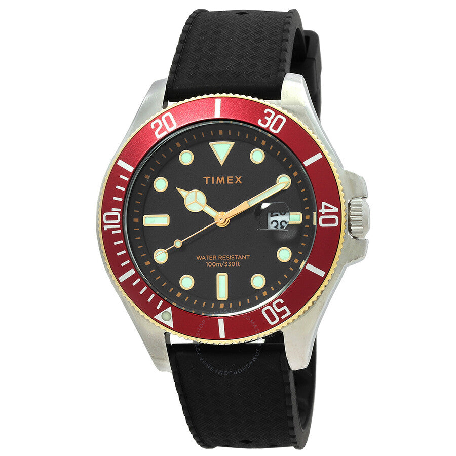 Timex Harborside Coast Quartz Black Dial Men's Watch TW2V27300 - The Watches Men & Co