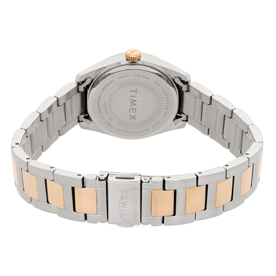 Timex Highview Quartz Silver Dial Two-Tone Ladies Watch TW2V26500 - The Watches Men & Co #3