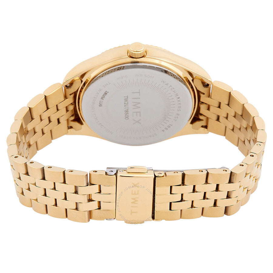 Timex Legacy Boyfriend Quartz Gold Dial Ladies Watch TW2U78500 - The Watches Men & Co #3