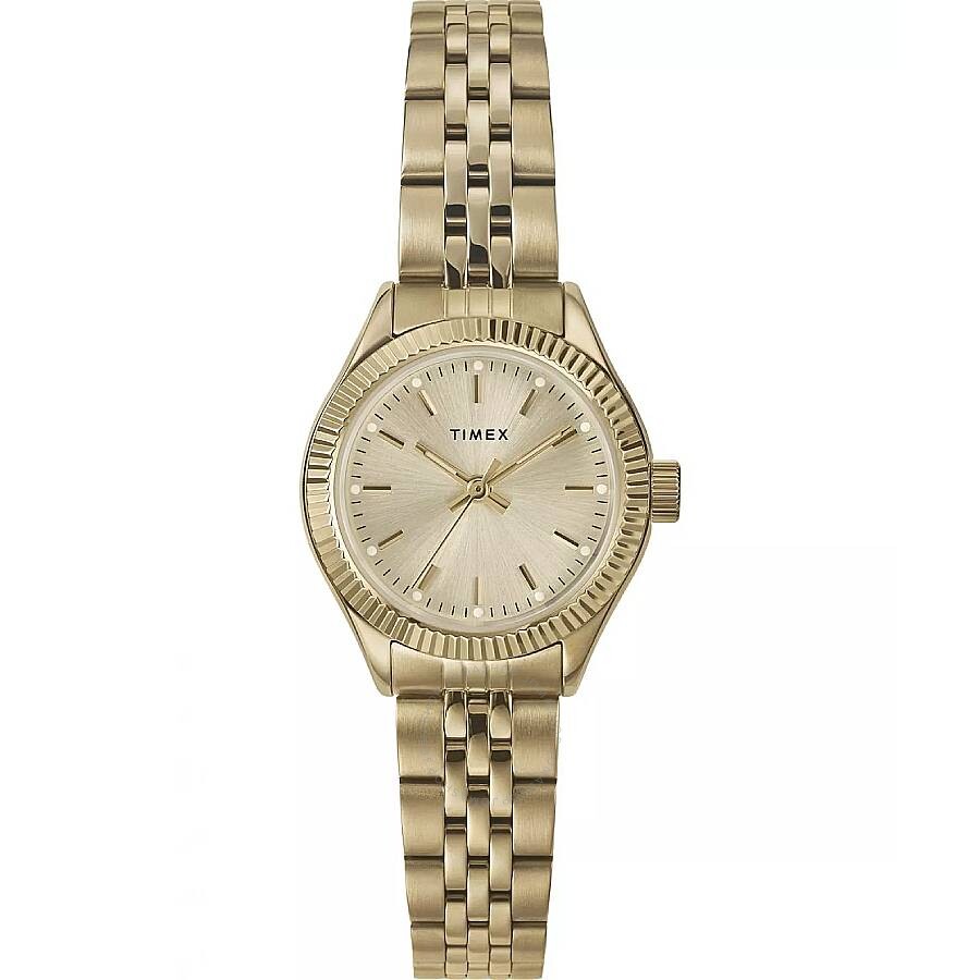 Timex Legacy Mini Quartz Gold Dial Ladies Watch TW2W91000VQ - The Watches Men & Co