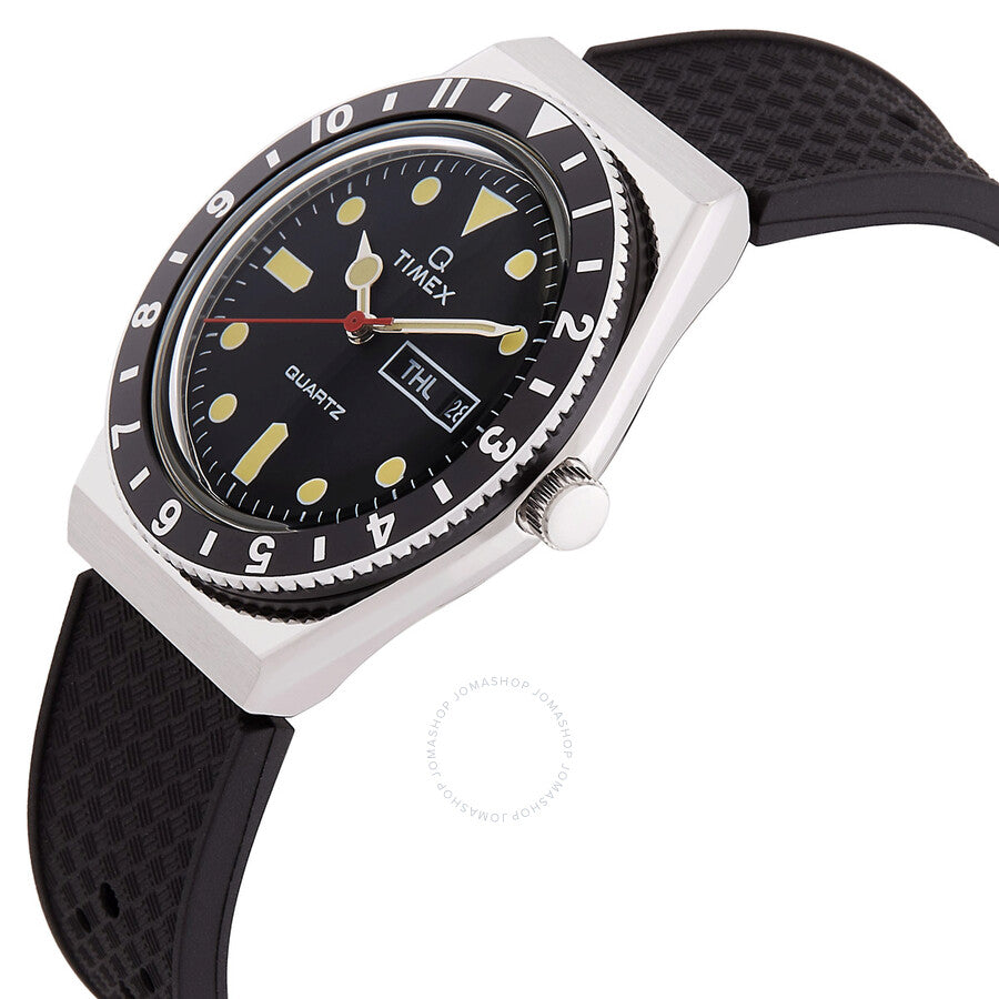 Timex Q Timex Quartz Black Dial Men's Watch TW2V32000 - The Watches Men & Co #2