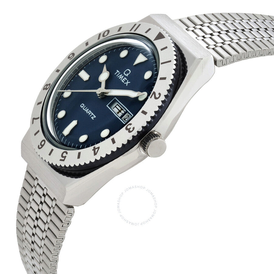Timex Q Quartz Blue Dial Ladies Watch TW2U95500VQ - The Watches Men & Co #2