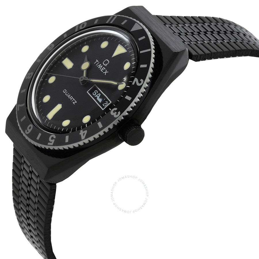 Timex Q Reissue Quartz Black Dial Men's Watch TW2U61600ZV - The Watches Men & Co #2