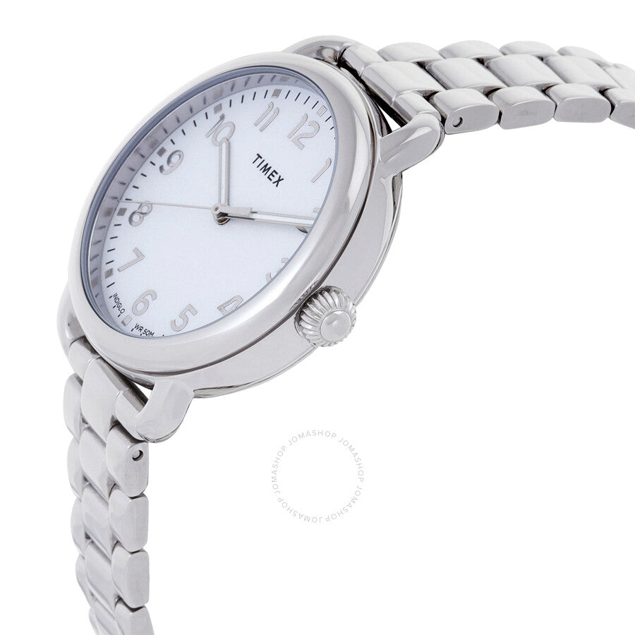 Timex Standard Quartz Silver-tone Dial Ladies Watch TW2U13700 - The Watches Men & Co #2
