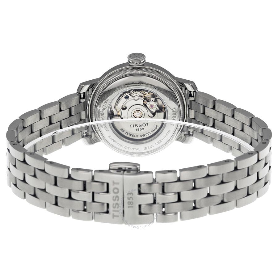 Tissot Bridgeport Automatic Mother of Pearl Dial Ladies Watch T0970071111300 - The Watches Men & Co #3