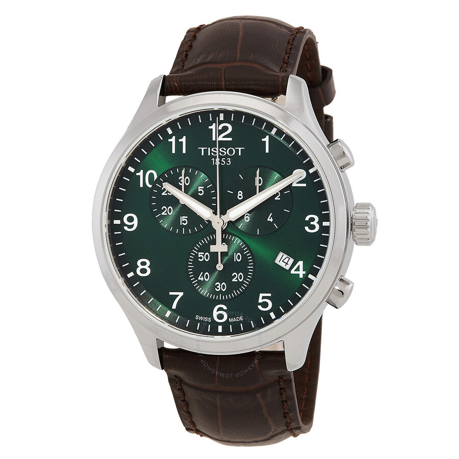 Tissot Chrono XL Classic Quartz Green Dial Men's Watch T1166171609200 - Dawson Watches