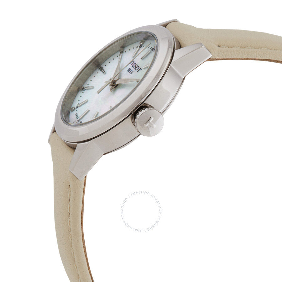 Tissot Classic Dream Quartz White Mother of Pearl Dial Ladies Watch T1292101611100 - The Watches Men & Co #2