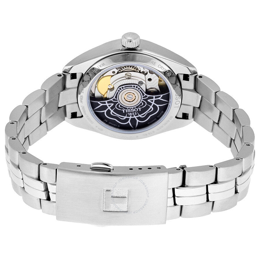 Tissot PR 100 Automatic Blue Dial Ladies Watch T101.207.11.041.00 - The Watches Men & Co #3