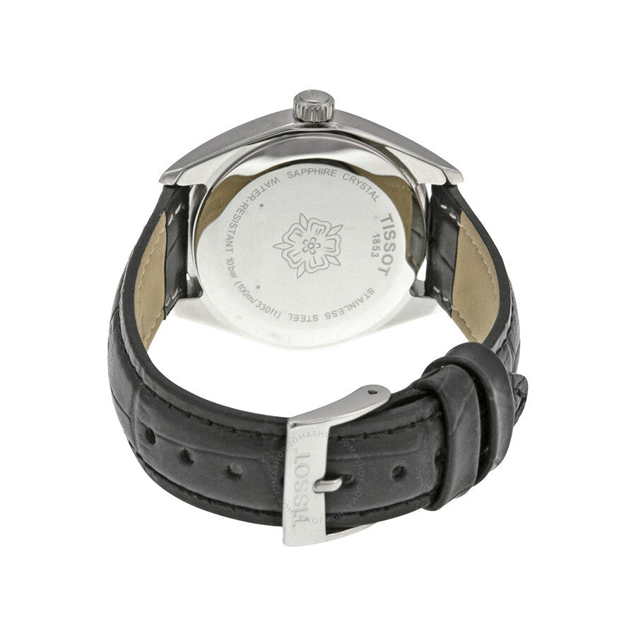 Tissot PR100 Black Dial Black Leather Ladies Watch T1012101605100 - The Watches Men & Co #3