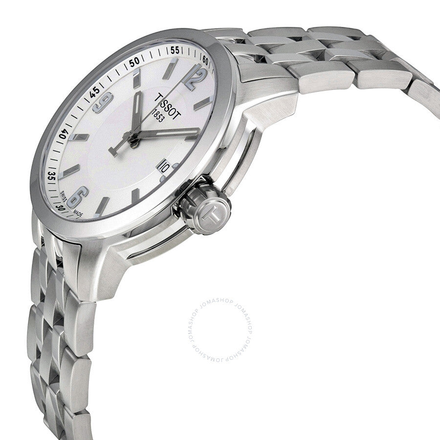 Tissot PRC 200 White Dial Stainless Steel Men's Watch T0554101101700 - The Watches Men & Co #2
