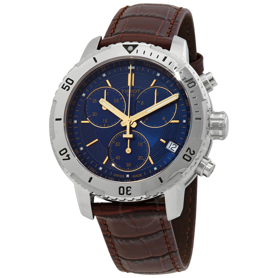 Tissot PRS 200 Chronograph Quartz Blue Dial Men's Watch T067.417.16.041.00 - The Watches Men & Co