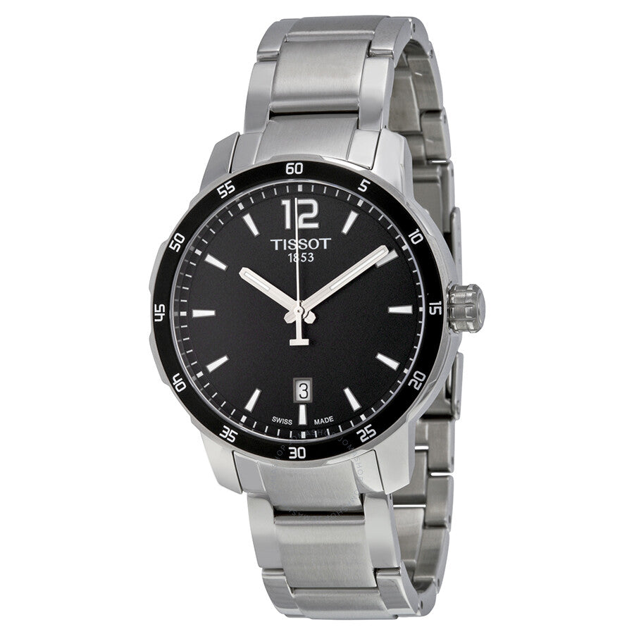 Tissot Quickster Black Dial Stainless Steel Men's Watch T0954101105700 - The Watches Men & Co