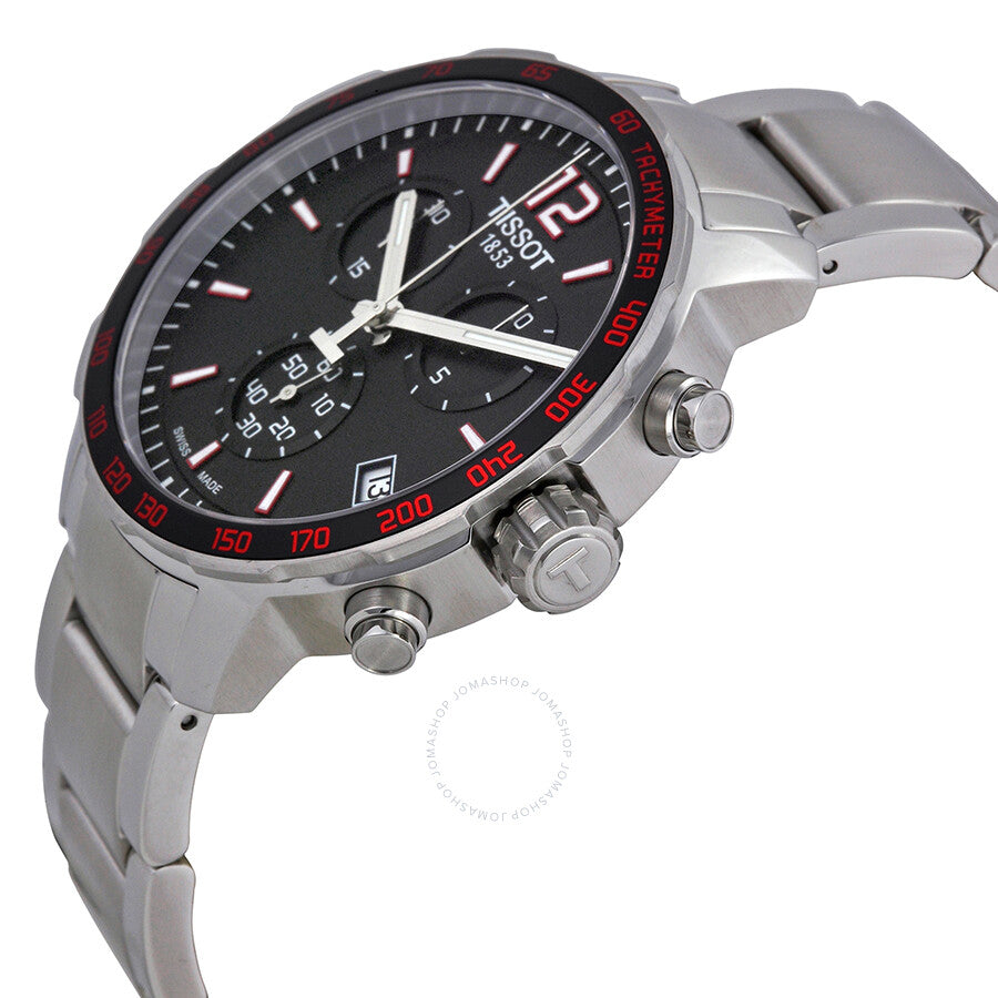 Tissot Quickster Chronograph Black Dial Men's Watch T0954171105700 - The Watches Men & Co #2