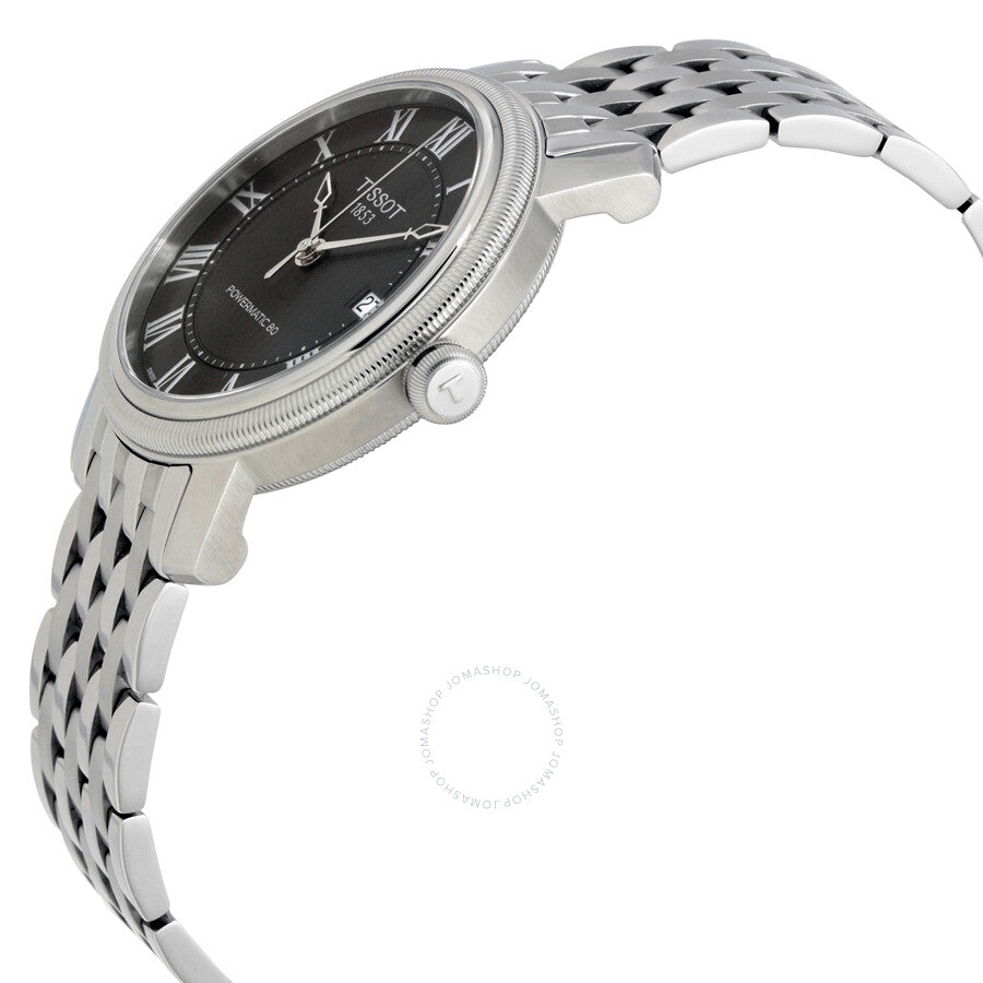 Tissot T-Classic Bridgeport Powermatic 80 Black Dial Men's Watch T0974071105300 - The Watches Men & Co #2