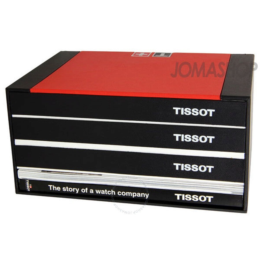 Tissot T-Classic Dressport Chronograph Mother of Pearl Dial White Leather Ladies Watch T050.217.36.112.00 - The Watches Men & Co #5