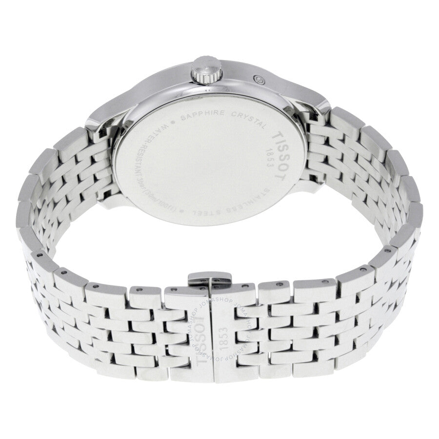 Tissot T-Classic Tradition White Dial Stainless Steel Men's Watch T0636391103700 - The Watches Men & Co #3