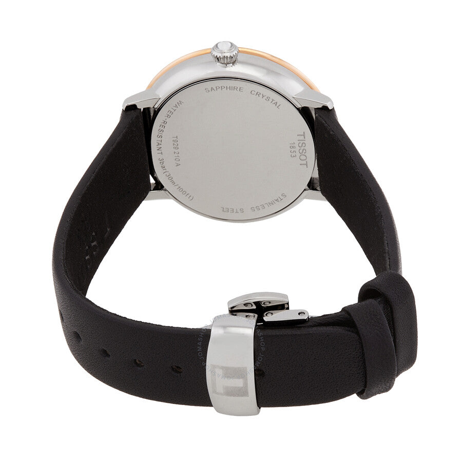 Tissot T-Gold Quartz Black Dial Ladies Watch T929.210.46.051.00 - The Watches Men & Co #3