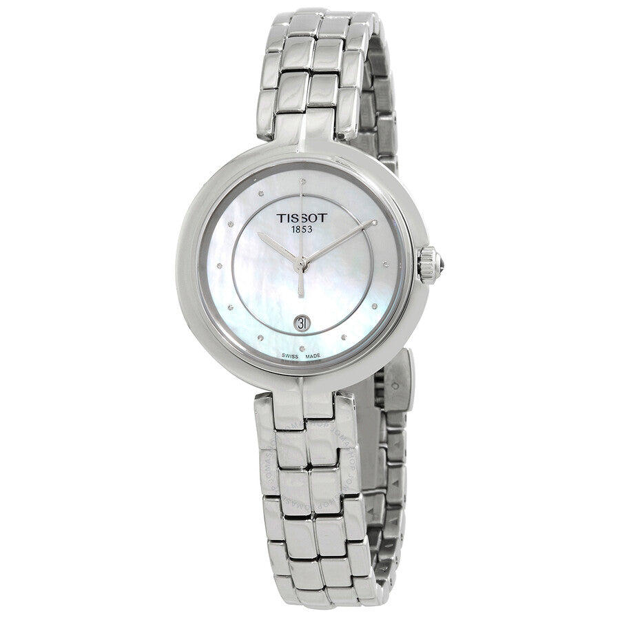 Tissot T-Lady Flamingo Quartz Diamond Watch T094.210.11.116.01 - The Watches Men & Co