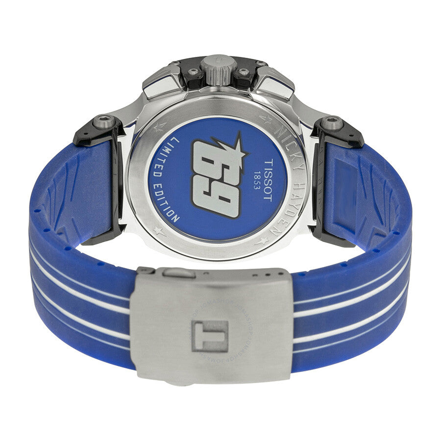 Tissot T Race  Chronograph Blue Dial Men's Watch T0484172704700 - The Watches Men & Co #3